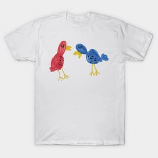 Red Bird Blue Bird T-Shirt